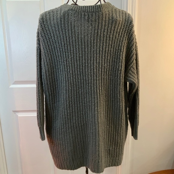 Torrid Chunky Knit Gold Beaded Thunder Bolt Warm Winter Sweater Plus Size 1X - Picture 5 of 6